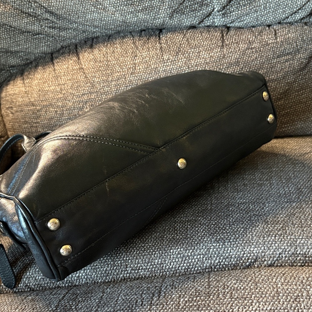 Gucci Britt Black Leather Shoulder Boston Bag - Picture 7 of 13